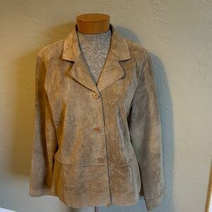 Women's Tan Suede Jacket Vintage